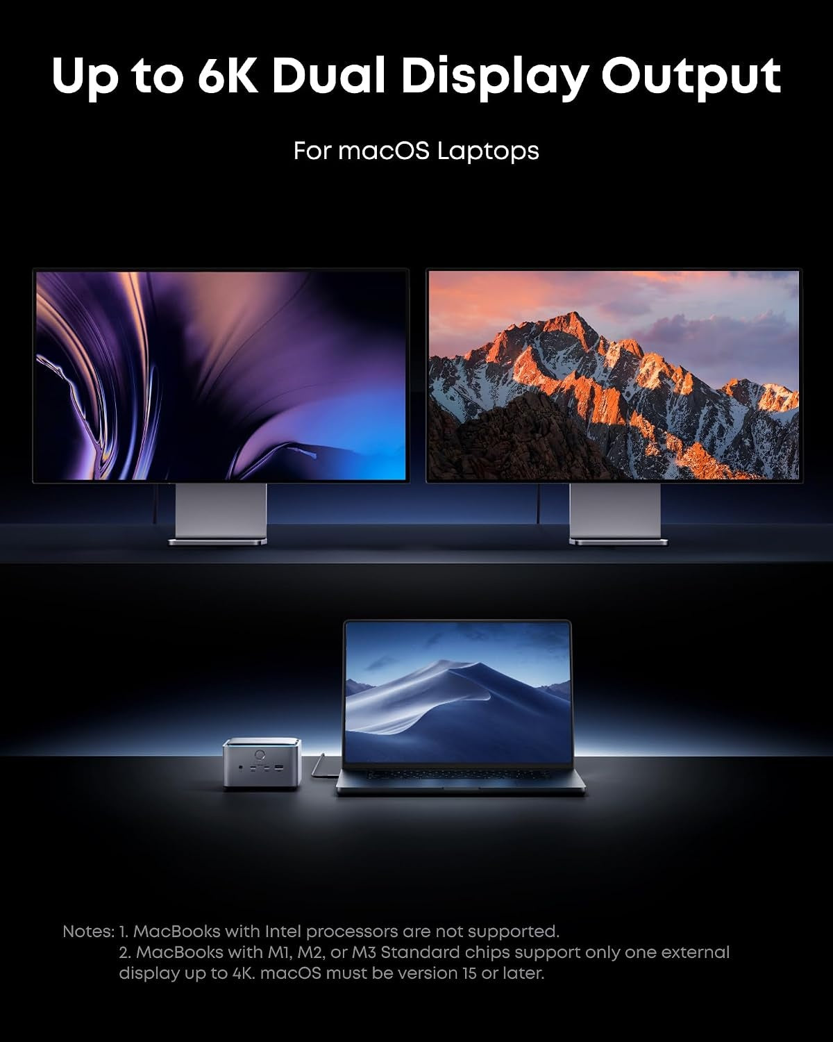 Anker Prime TB5 dockningsstation, 14 portar 140W Laddning, 120 Gbit/s max. Överföring upp till 8K-skärm för Thunderbolt 5/4-bärbara