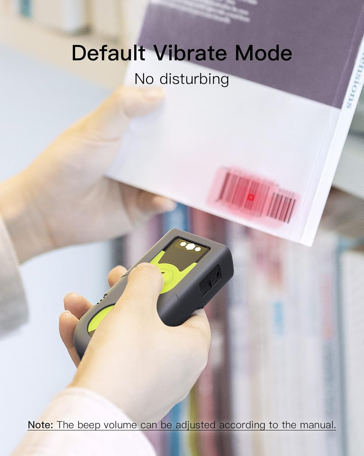 Bluetooth 2D Stregkodescanner med 2,4 GHz USB-adapter, Plug and Play