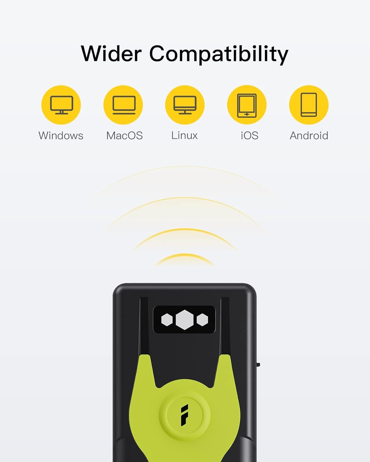 Bluetooth 2D Stregkodescanner med 2,4 GHz USB-adapter, Plug and Play