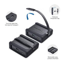 Cable Matters1 til 8 USB-C dockingstation HDMI 4K30Hz PD80W 2xUSB-C 5Gbps RJ45 Giga Lan Micro SD og SD-kortpladser