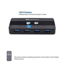 Cable Matters USB-C KVM-switch 2 til 2 HDMI og DP 8K30Hz 4K60Hz 4xUSB3.0 Gbps kompatibel med Thunderbolt 3, 4 og USB4