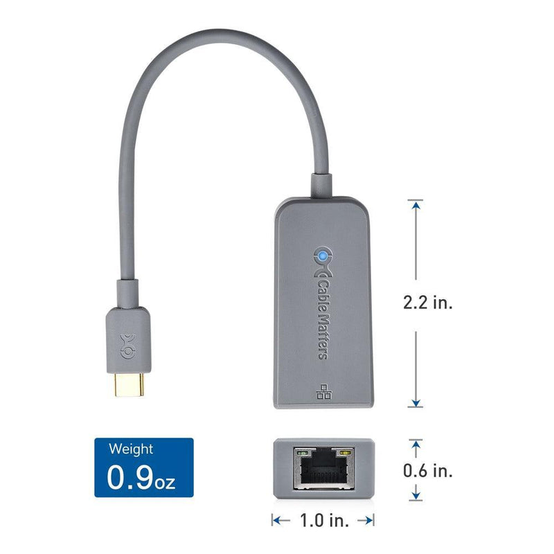 Cable Matters USB-C til Gigabit Ethernet-adapter fungerer med Chromebook-certificeret