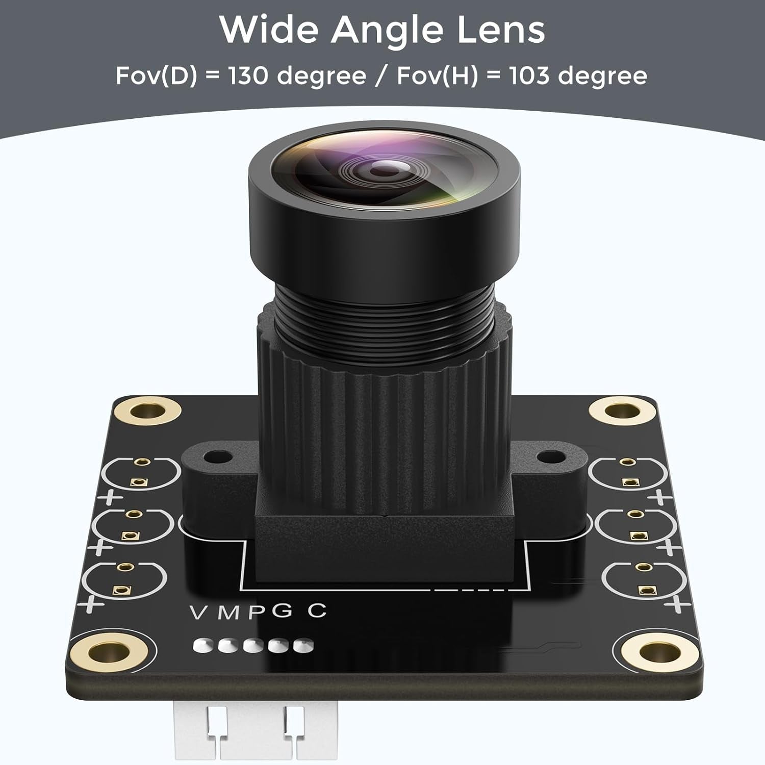 Camera Modul 1080P USB2.0 UVC 130° Wide Angle, Plug & Play for PC, Raspberry Pi, Jetson Nano and SBCs. Supports Windows, Linux, Android and Mac OS.