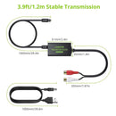 DAC Converter 192kHz Digital til Analog Converter Optisk SPDIF Toslink til Analog Stereo Audio Hun RCA L/R Audio Adapter