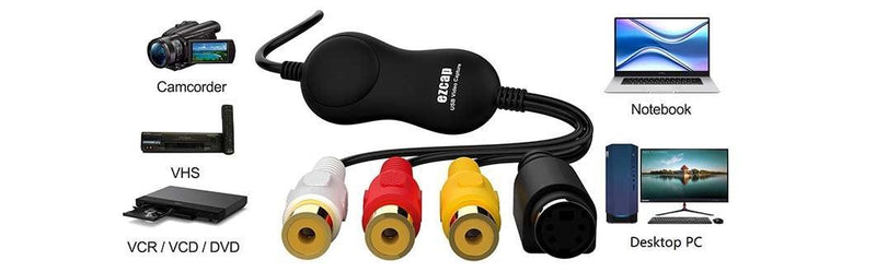 Ezcap USB2.0 UVC analog til digital videooptagelse