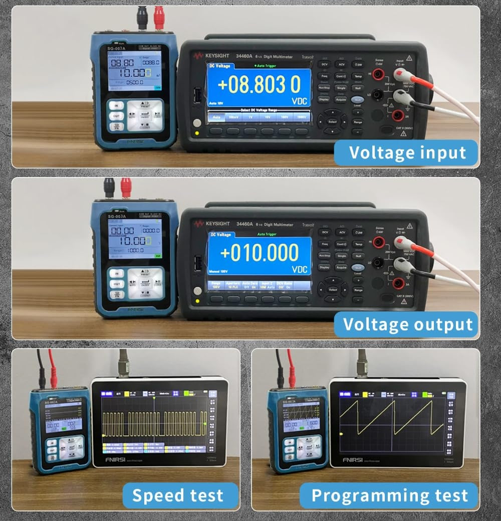 FNIRSI SG-003A Justerbar Strøm Spænding Simulator Signalgenerator