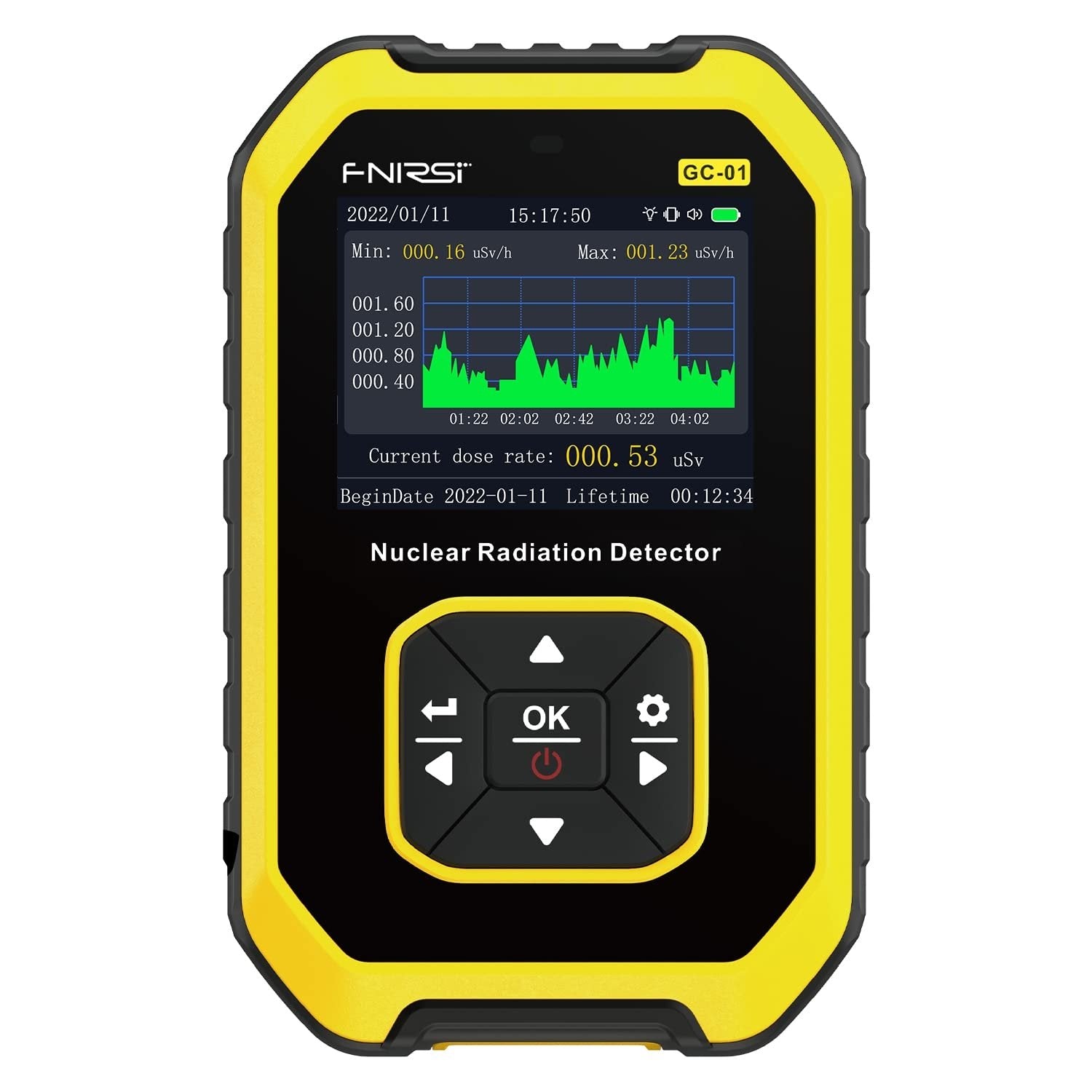 FNIRSI GC-01 Geigermåler - Dosimeter med LCD Display