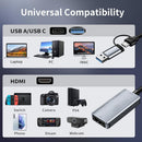 HDMI til USB-adapter til videooptagelse 4K 30Hz USB-A og USB-C