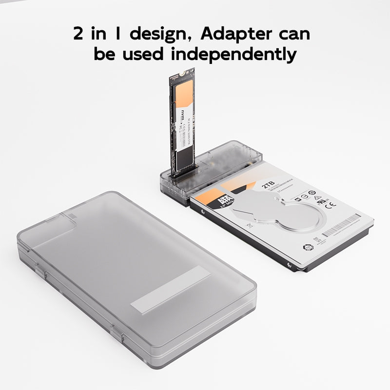 MAIWO 2.5" SATA HDD and SSD & M.2 NVMe Enclosure 10Gbps