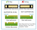 Maiwo K1688S M.2 SATA SSD til USB C GEN1 5Gbps kabinetter ekstern storage B Key og B & M-Key aluminium