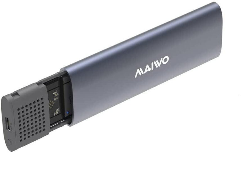 Maiwo K1689 M.2 SATA & NVMe SSD combo til USB3.2 Gen2 10 Gbps eksternt kabinet skrueløst design aluminium