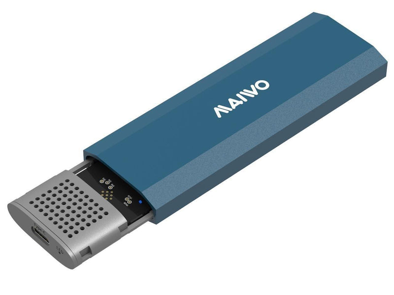 Maiwo K1690 M.2 SATA & NVMe SSD combo til USB3.2 Gen2 10 Gbps eksternt kabinet skrueløst design aluminium