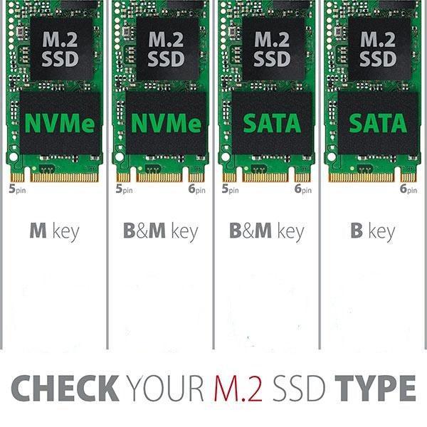 Maiwo K3016S dockingstation til harddisk kloning af M.2 SATA SSD'er 5Gbps 1: 1 B & M Key