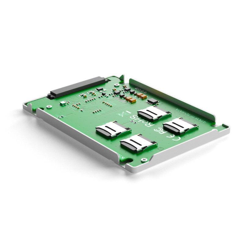 Maiwo KT037B2 Ekstern kabinet med understøttelse af 4x Micro SD til SATA med RAID0