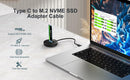 Maiwo USB-C 3.2 Dockingstation til NVMe M.2 SSD 10Gbps