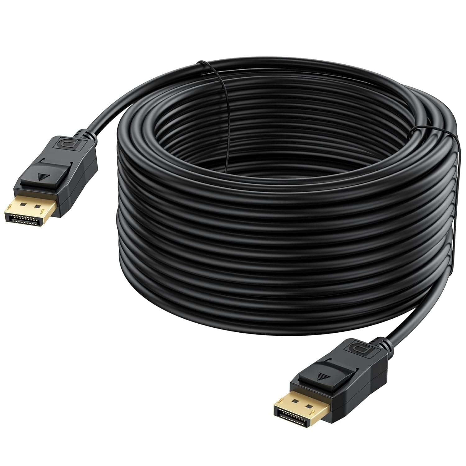 NÖRDIC 10m nylon flettet Displayport 2.1 kabel DP40 UHBR10 40Gbps 8K30Hz 4K144Hz