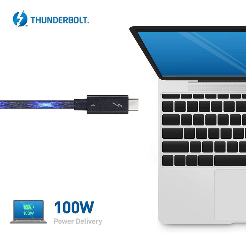 NÖRDIC 1,5 m Thunderbolt4 USB-C kabel 40Gbps 100W opladning 8K video kompatibel med USB 4 og Thunderbolt 3