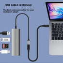 NÖRDIC 1,5m USB2.0 USB-C ha til C ho forlængerkabel 2,4A 480Mbps 12W