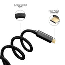 NÖRDIC 1.5m USB C til C USB-kabel USB3.1 Gen1 opladning på Power Delivery 60W 5Gbps 3A med Emarker, Nylon Flettet sort