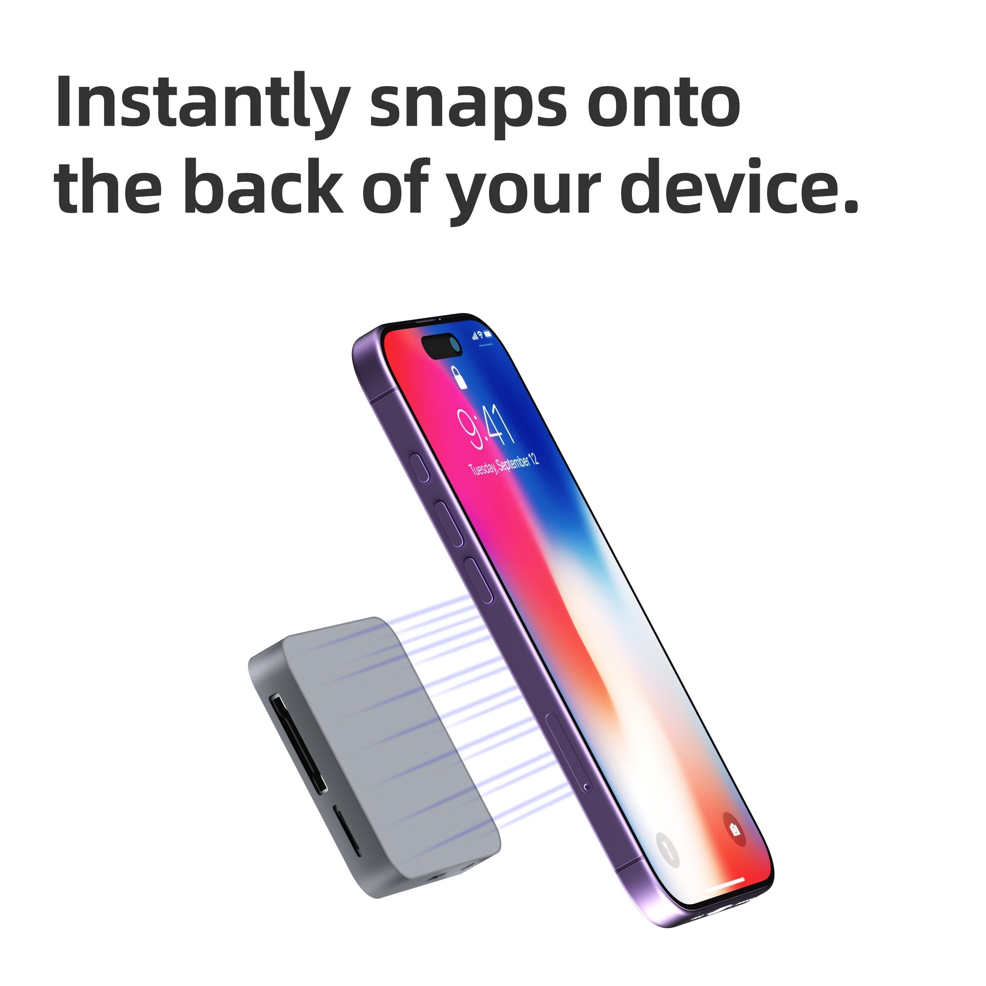 NÖRDIC  1 to 9 USB-C Docking station HDMI4K60Hz, 1xUSB-C 10G, 1xUSB-10A 5G, 1xUSB-C 100W, 1xM2 SSD 2230, 1x Stereo 3.5mm, 1x SD/MicroSD