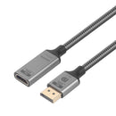 NÖRDIC 20cm Aktiv adapter Displayport1.4 hane till HDMI 8K60Hz hona