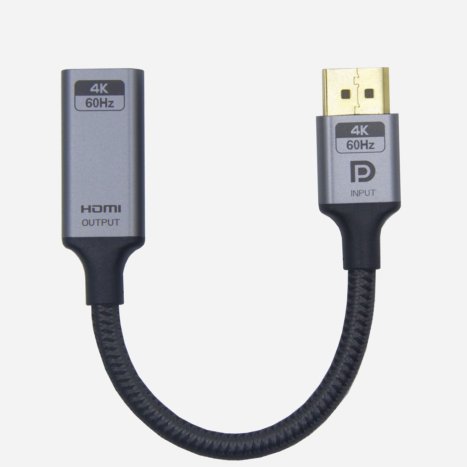 NÖRDIC 20cm Displayport til HDMI 4K60Hz Dynamic HDR 18Gbps