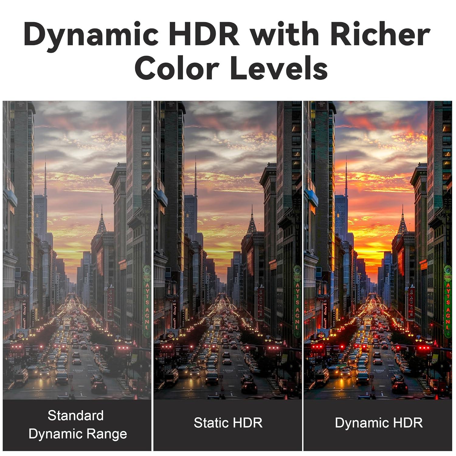 NÖRDIC 20m aktiv AOC optisk fiberkabel HDMI 2.1 4K 8K 60Hz 120Hz 48 Gbps Dynamic HDR eARC, VRR kompatibel med RTX 3080 3090