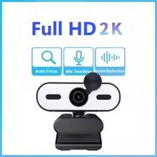 NÖRDIC 2K Webcam 2560x1440p 30fps 4MP med autofokus, indbygget mikrofon og privatlivsbeskyttelse