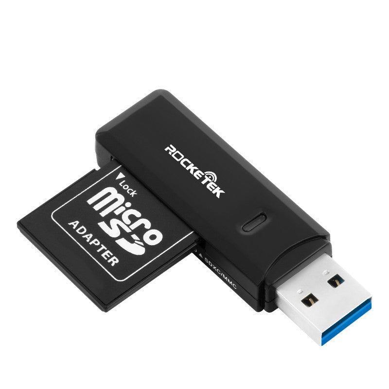 NÖRDIC USB 3.0 kortlæser 2 slot SD, MicroSD UHS-I