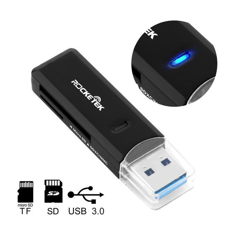 NÖRDIC USB 3.0 kortlæser 2 slot SD, MicroSD UHS-I