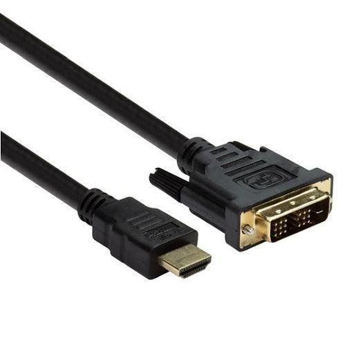 NÖRDIC 2m HDMI-kabel High Speed DVI-D Single Link 18 + 1 opløsning 1920x1200 60Hz 5,1Gbps Pure kobber 99,99%