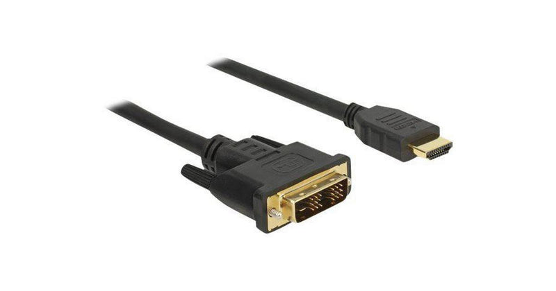 NÖRDIC 2m HDMI-kabel High Speed DVI-D Single Link 18 + 1 opløsning 1920x1200 60Hz 5,1Gbps Pure kobber 99,99%