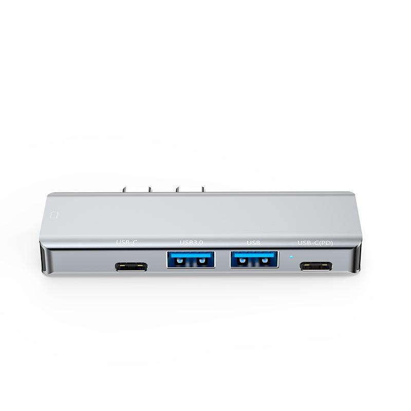 NÖRDIC 2 til 5 USB-C dockingstation til MacBook Pro og Air 1xHDMI 4K30Hz 1xUSB-C 1xUSB-C PD100W 1xUSB-A 3.0 1xUSB-A 2.0