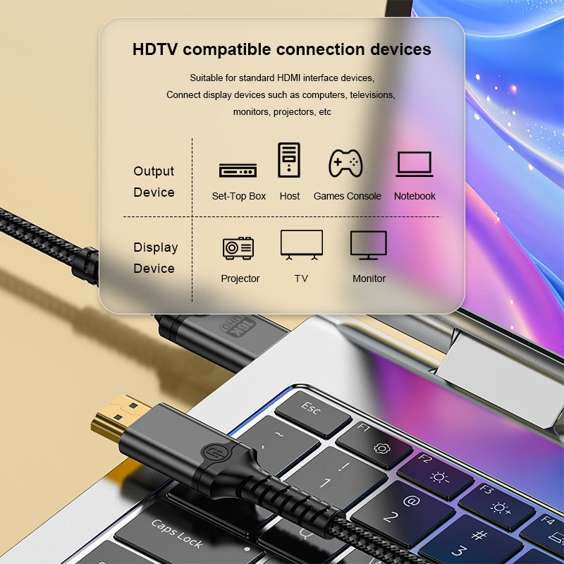 NÖRDIC 3m HDMI 2.2 kabel 96 Gbps, understøtter 16K 60Hz, 8K 240Hz, 4K 480Hz, HDCP 2.2 & 2.3, DTS:X, Dynamic HDR10+ og eARC
