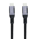 NÖRDIC 3m USB3.2 Gen1 USB-C til C nylonflettet kabel hurtig opladning 3A 5Gbps Strømforsyning PD 60W