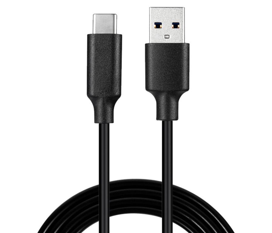 NÖRDIC 3m USB C 2.0 til USB A-kabel 480Mbps sort