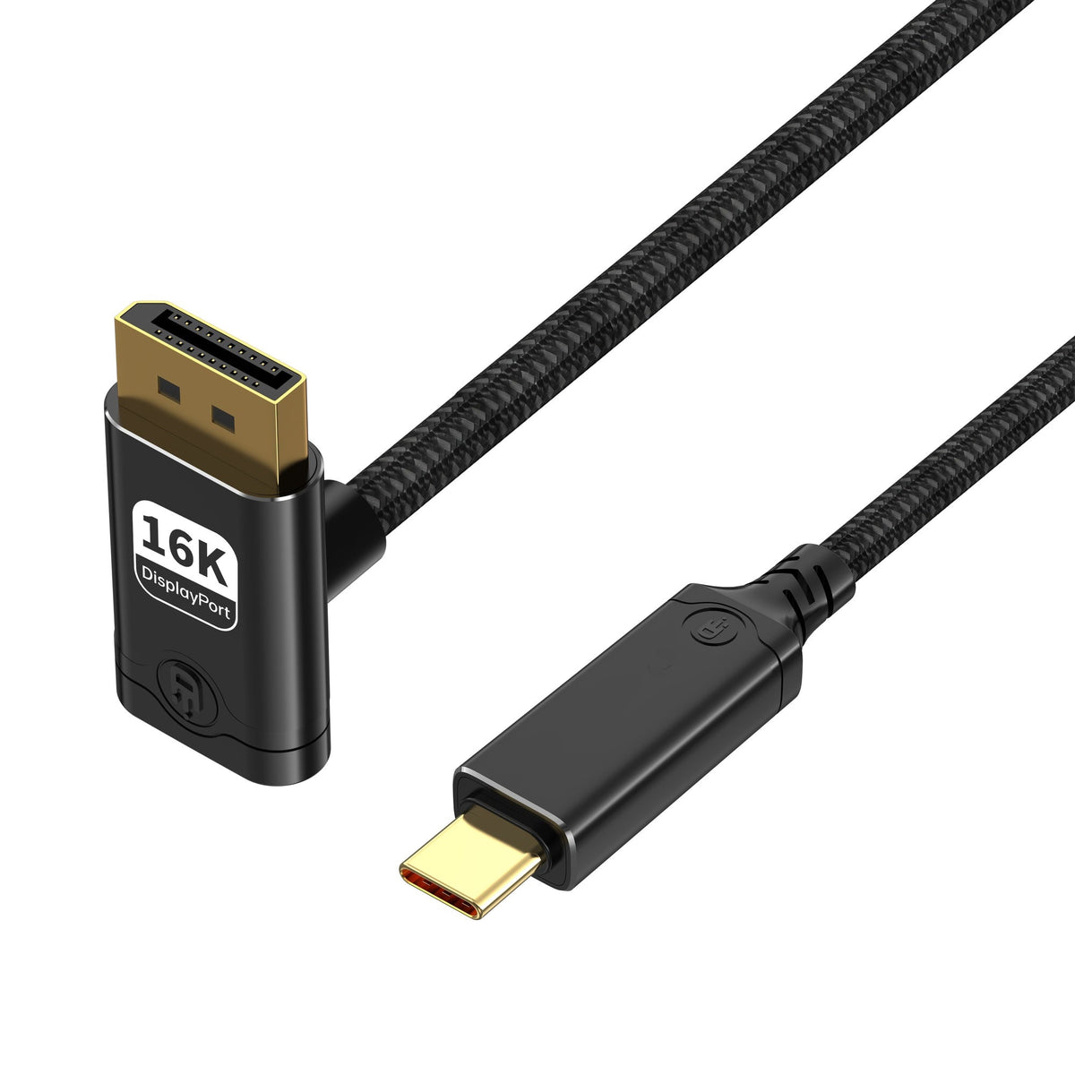 NÖRDIC 3m USB-C til DisplayPort 2.1 kabel 16K60Hz 8K120Hz 2K/4K240Hz 80Gbps Thunderbolt 5/4/3 til DisplayPort 2.1