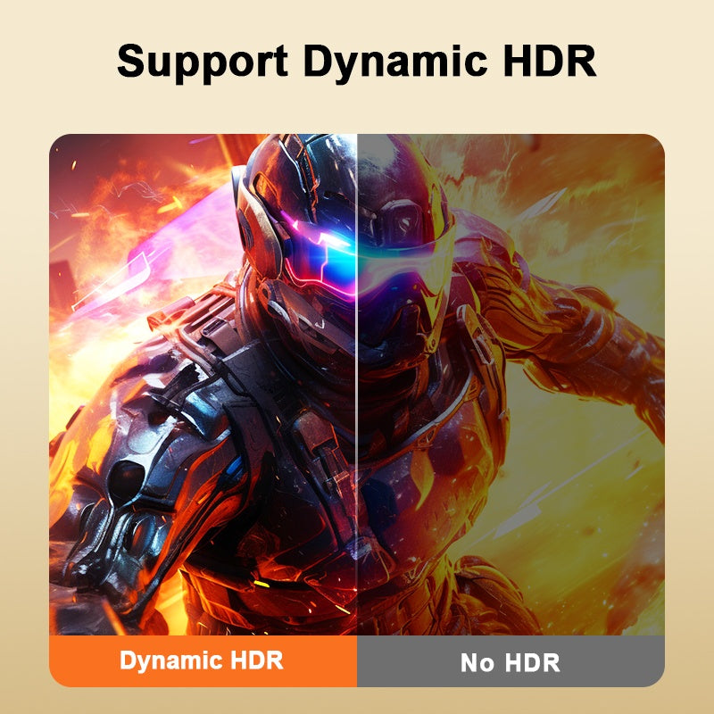 NÖRDIC 3 m nylonflettet DisplayPort 2.1 kabel DP80 UHBR20 80Gbps 16K/10K/8K@60Hz 4K@165/144Hz DSC 1.2a HDR HDCP 2.2 FreeSync G-Sync