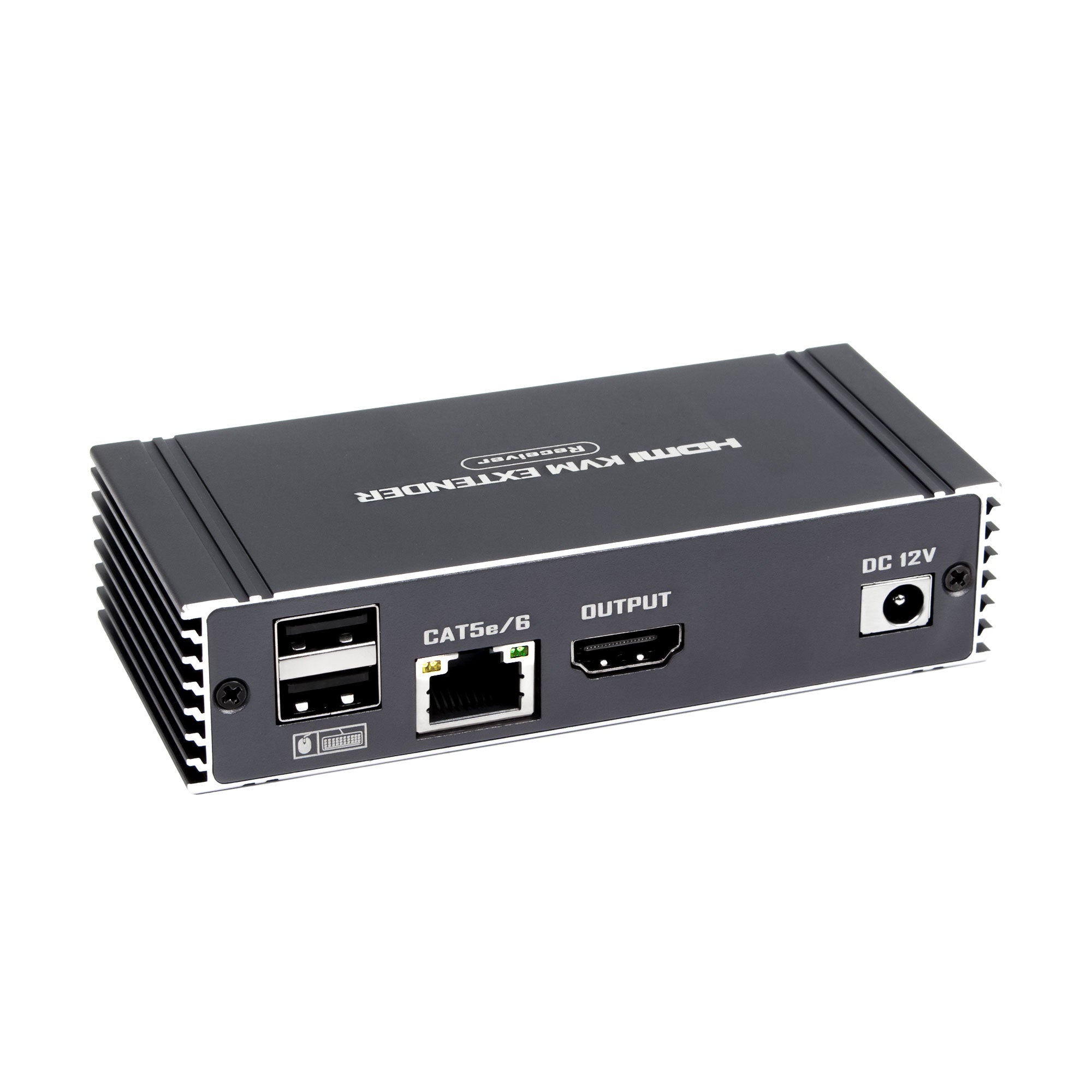 NÖRDIC 4K 60Hz 65 m HDMI KVM-forlænger med USB over Cat5e/Cat6 POC med loop-understøttelse til USB-tastatur og mus til PC-computer