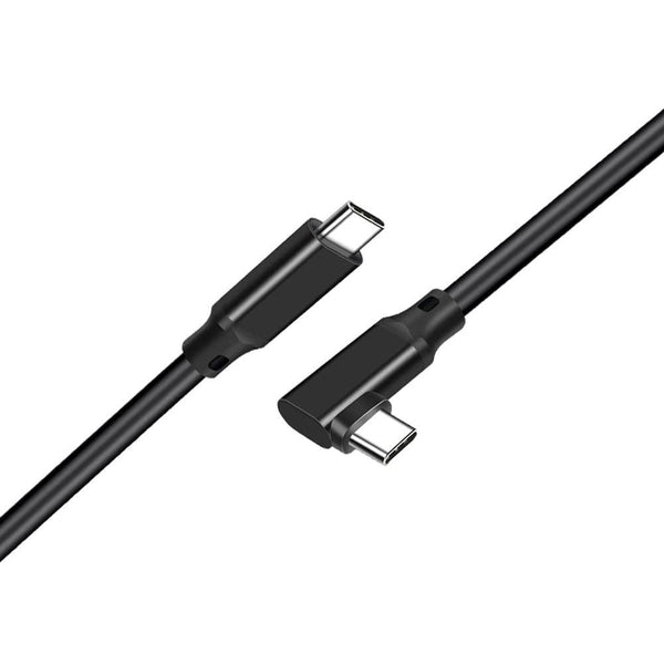 NÖRDIC 50 cm 10 Gbps 5A Strømforsyning PD100W med Emarker USB3.2 Gen2 USB-C til C nylon flettet kabel hurtig opladning