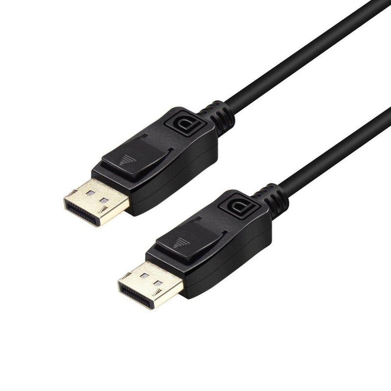 NÖRDIC 50cm DisplayPort til DisplayPort-kabel ver 1.4 UHD i 60Hz 32,4Gbps 8K 10-bit HDR dobbelt-kobber 99,99%