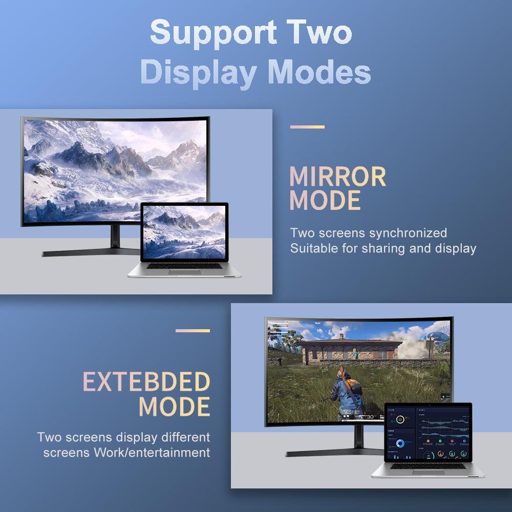 NÖRDIC 50 cm Displayport 1.4 forlængerkabel UHD 8K60Hz 4K144Hz 32.4Gbps 10-bit HDR