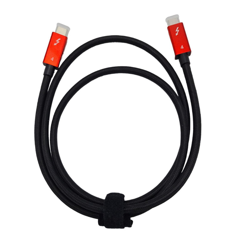 NÖRDIC 50cm Thunderbolt 4 USB-C kabel 40Gbps 100W opladning 8K video kompatibel med USB 4 og Thunderbolt 3