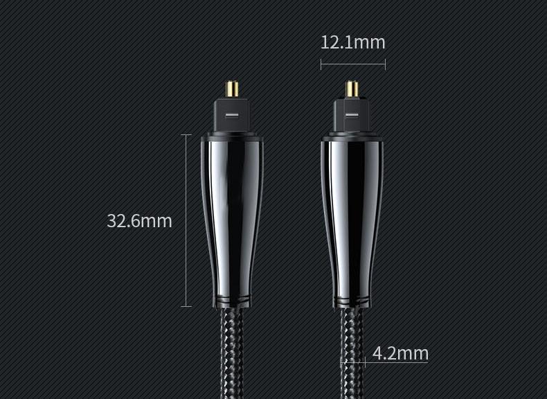 NÖRDIC 5m Toslink/SPDIF optisk fiberkabel