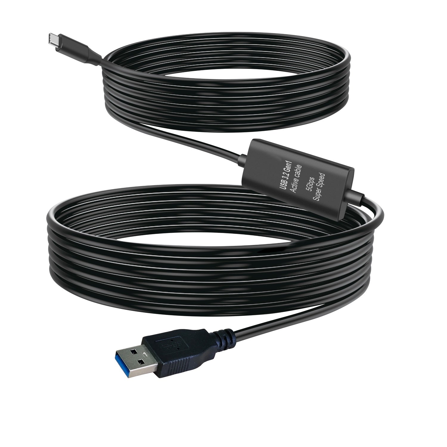 NÖRDIC 5m USB-C 3.2 GEN1 til USB-A 5Gbps Aktiv forlængerkabel