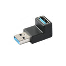 NÖRDIC 90 graders forlængeradapter USB 3.1 adapter han til hun