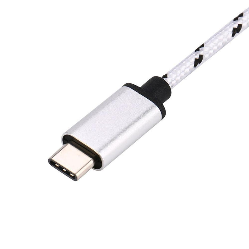 NÖRDIC A USB OTG til USBC 3.1 Gen 1 adapter aluminium 15cm sølv