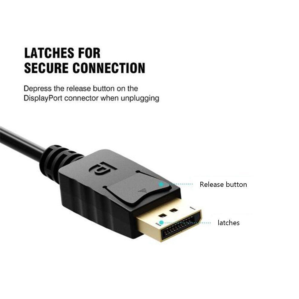 NÖRDIC Adapter DisplayPort 1.2 Mand til HDMI kvindelige 4K 30Hz Sort