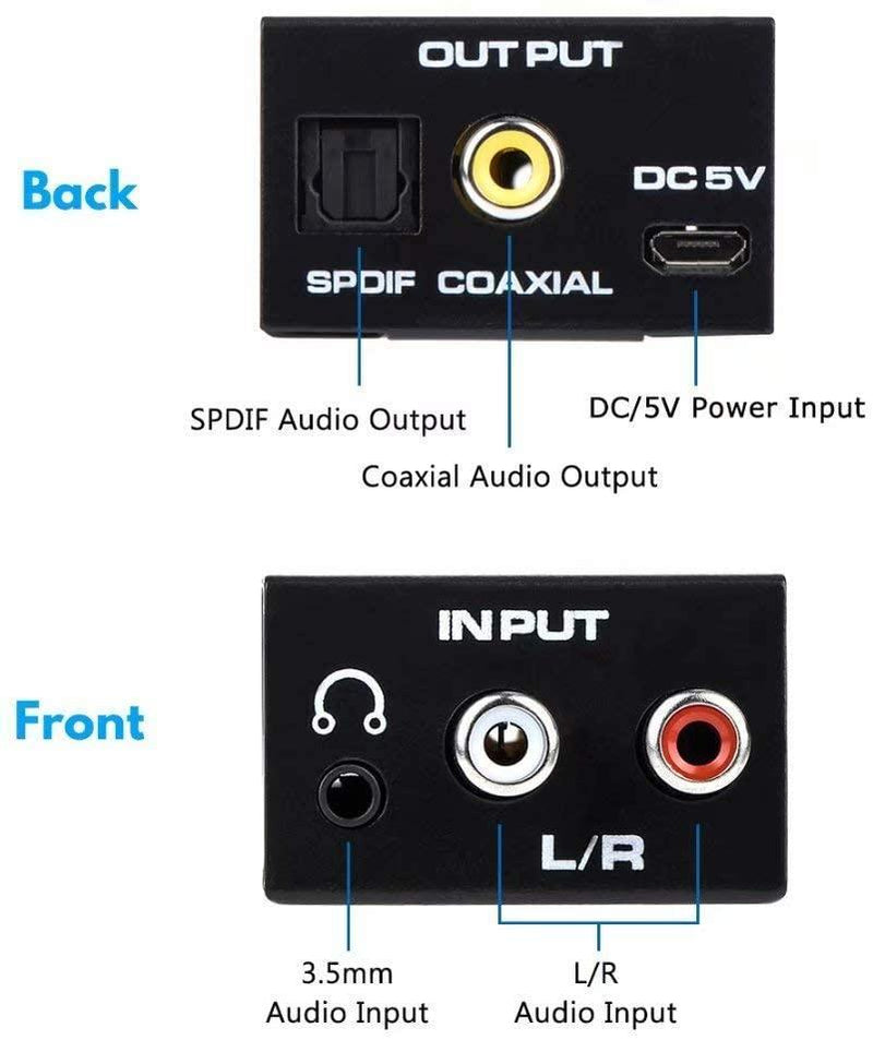 NÖRDIC Analog til Digital Audio audio konverter ADC