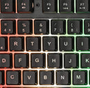 NÖRDIC Backlit Wired RGB Gaming Keyboard, NÖRDIC, Membran Switch, Anti-Ghosting Keys, Medietaster, Aluminium, ABS Plast, USB